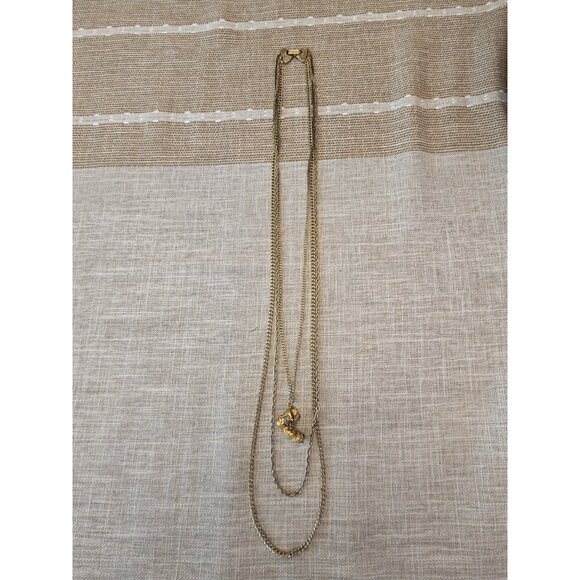 Vintage Goldette Victorian Revival Triple Strand Boot Necklace - Picture 5 of 7